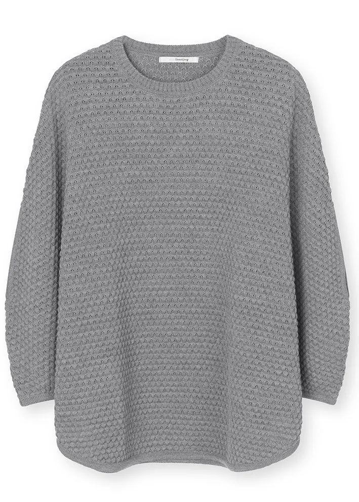 Sibin Linnebjerg Adi Poncho - Sweat Grey