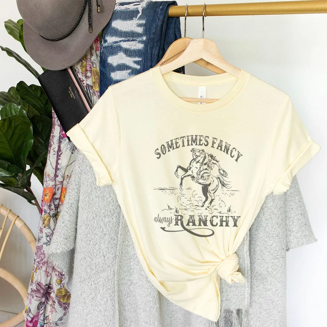 Sometimes Fancy Western Graphic T-Shirt - WE166