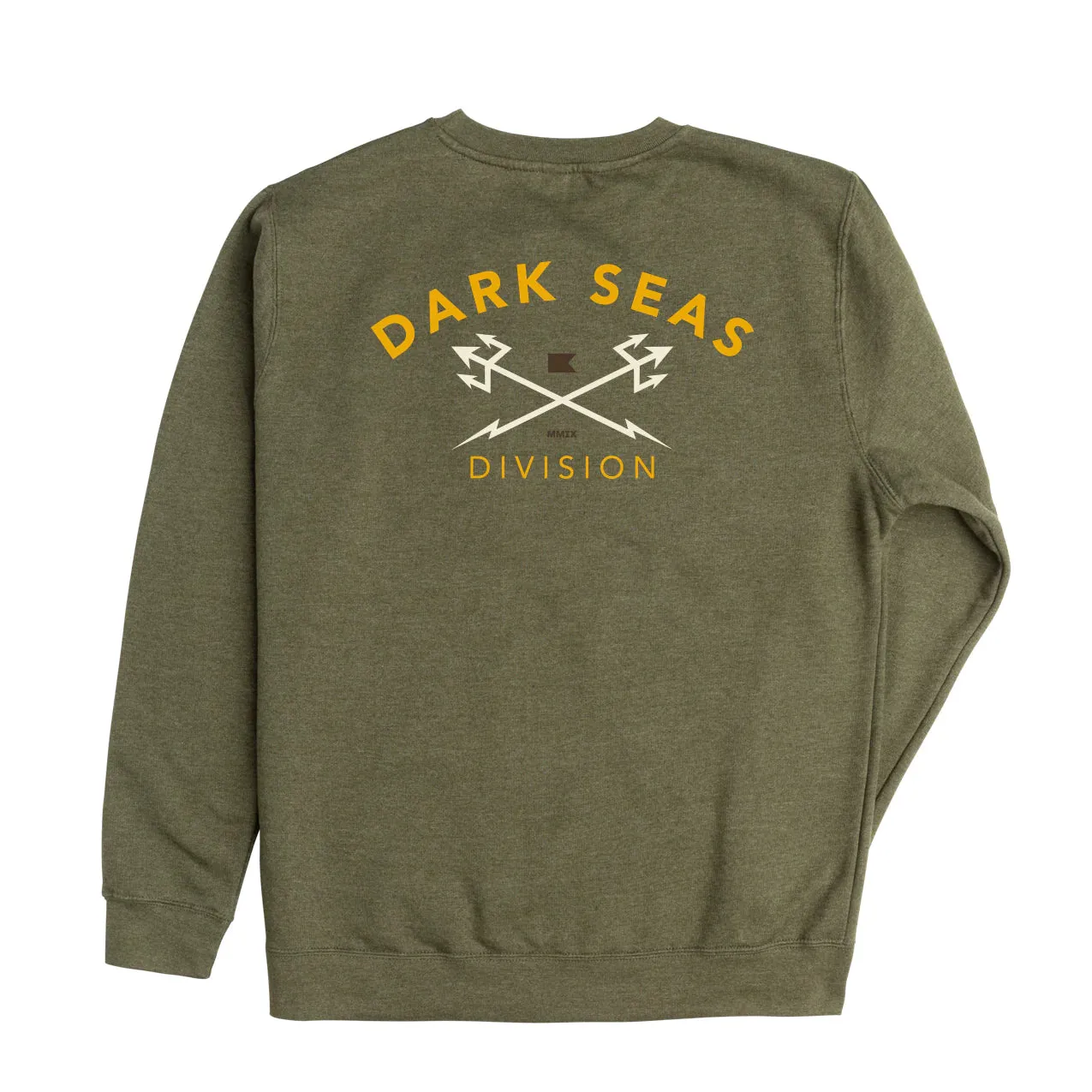 Sweat Dark Seas Headmaster Crew Fleece army