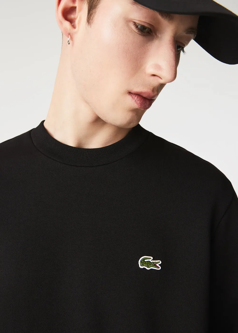 Sweat-shirt Lacoste iconique noir