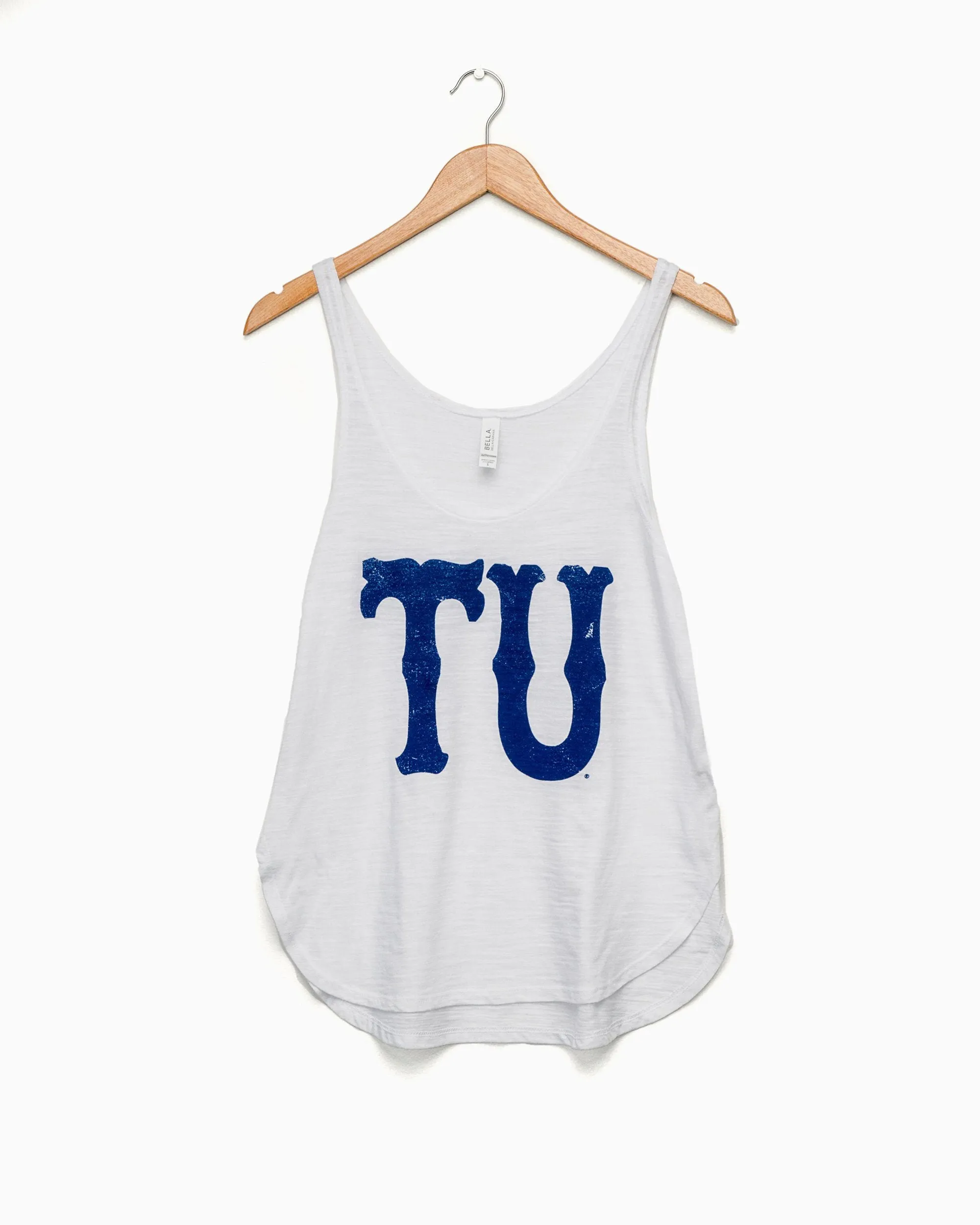 TU White Western Stamp Side Slit Tank