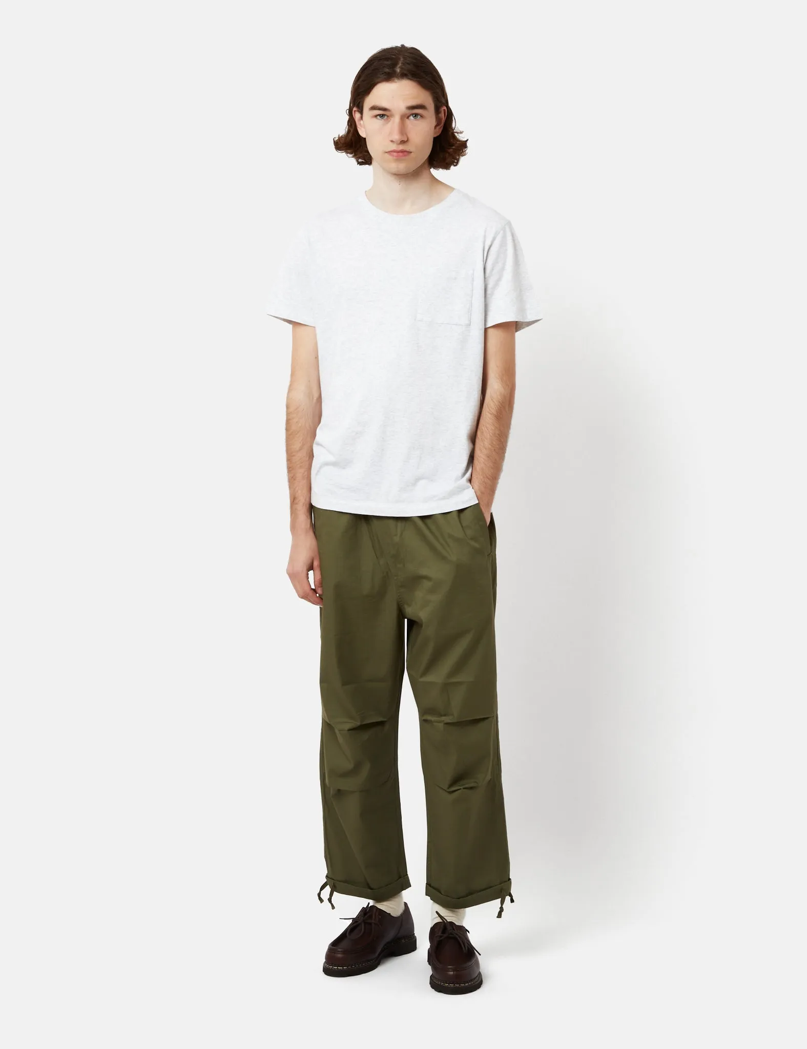 Universal Works Parachute Pant (Wide) - Olive Green