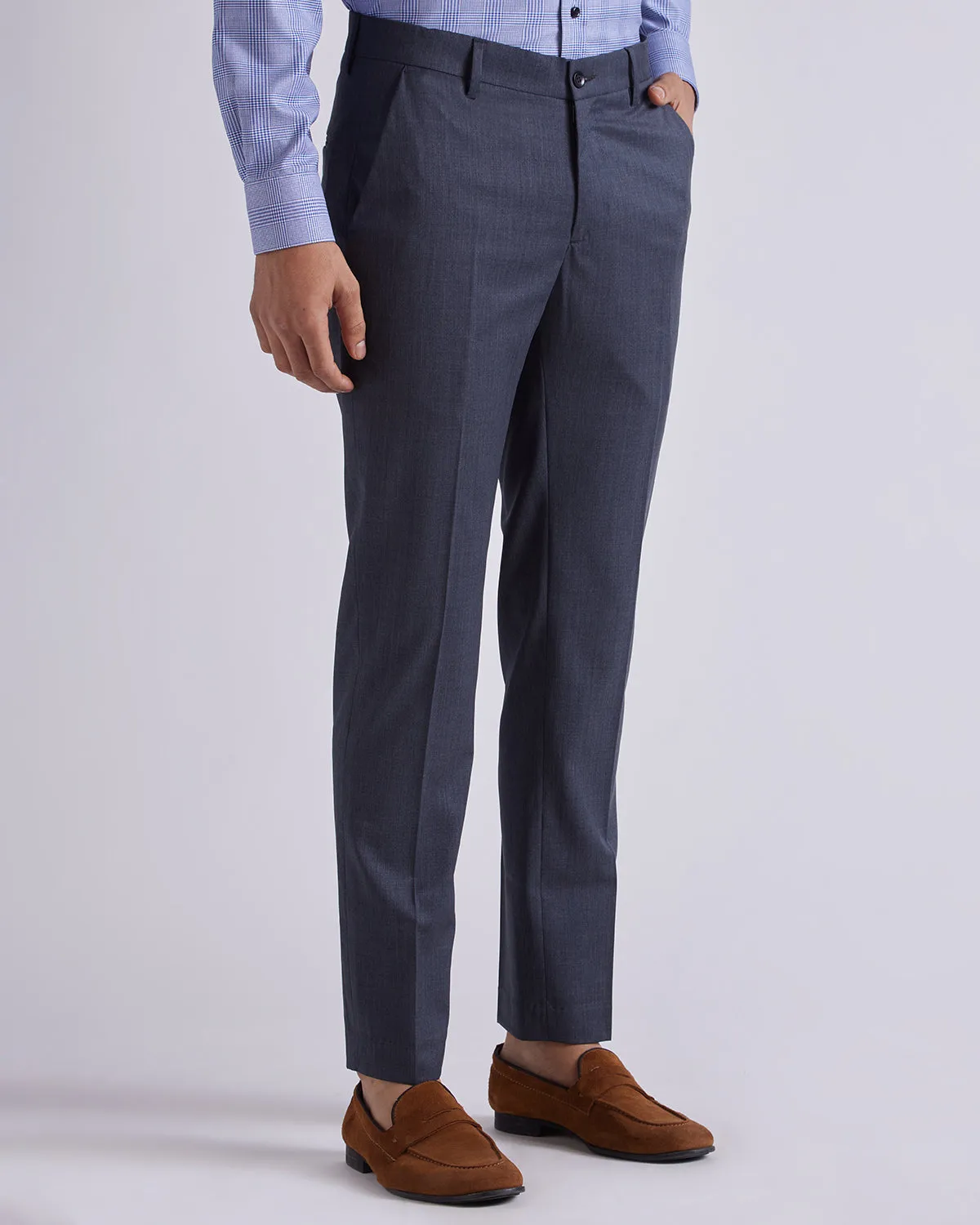 Visionary Blended Wool Dress Pants - Grey