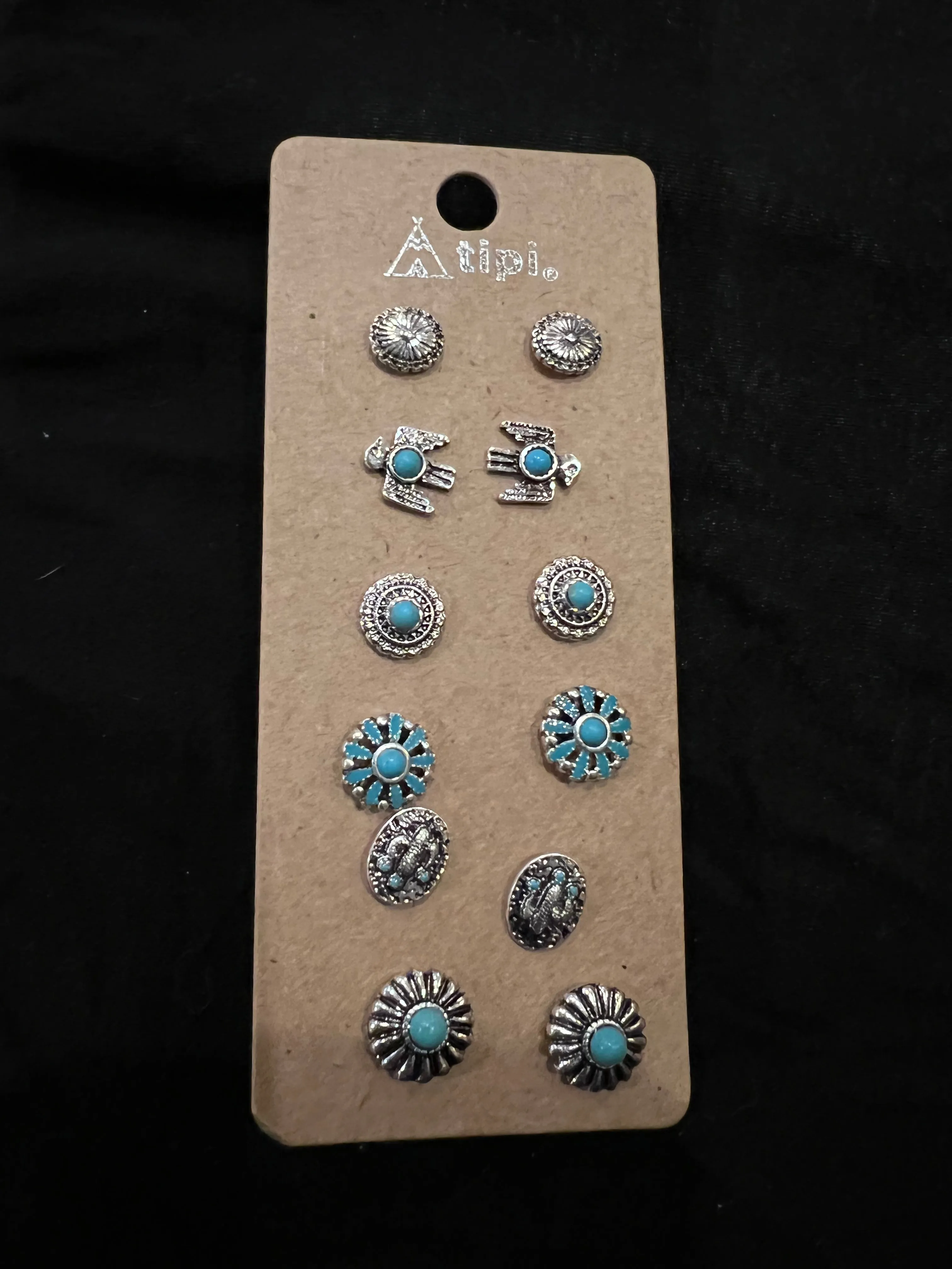 Western Earring-6 pk