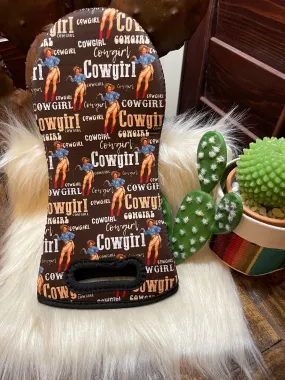 Western OVEN MITT   Cowgirl