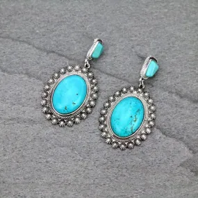 Western turquoise earrings